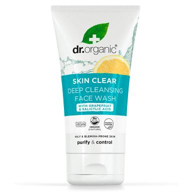 Dr. Organic Skin Clear Deep Pore Face Wash, 125ml