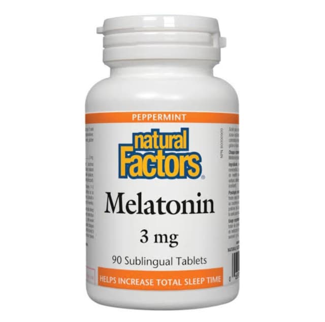 Natural Factors Melatonin 3mg, 90's