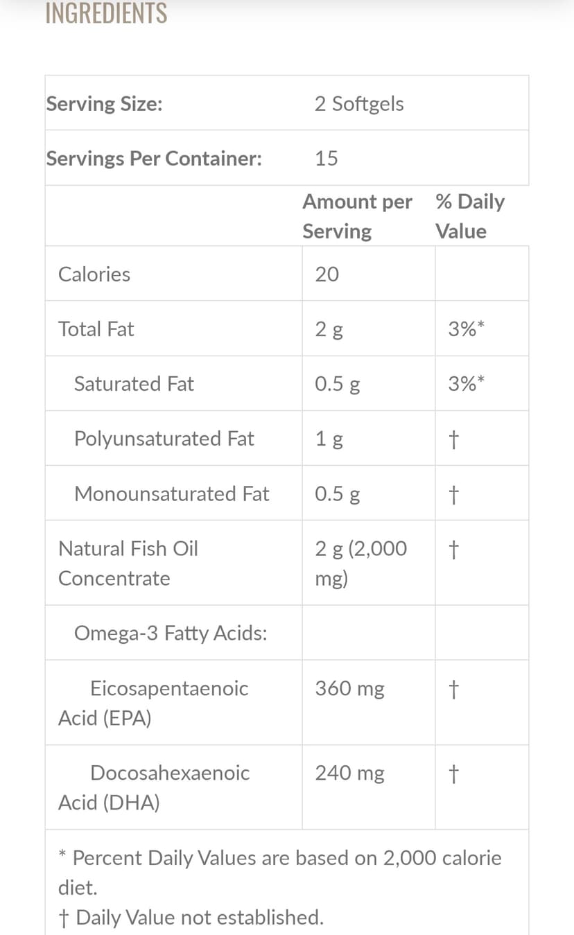 Now Omega 3 Fish Oil 1000mg, 30's