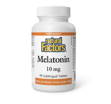 Natural Factors Melatonin 10mg, 90 sublinguals