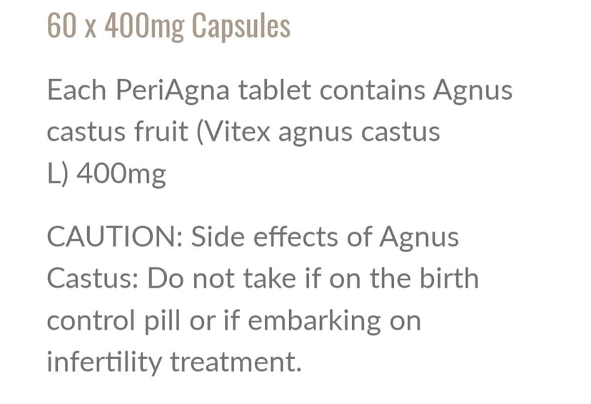 BioHealth Periagna Agnus Castus 400mg, 60's