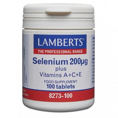 Lamberts Selenium 200mg with A, C & E, 100's