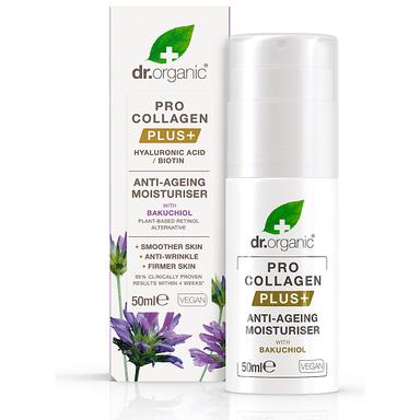 Dr. Organic Pro Collagen AntiAging Moisturiser with Bakuchiol, 50ml