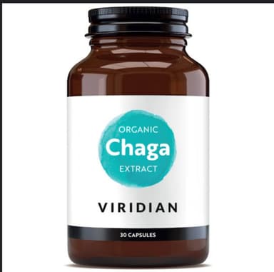 Viridian Organic Chaga Mushroom Extract 400mg, 30's