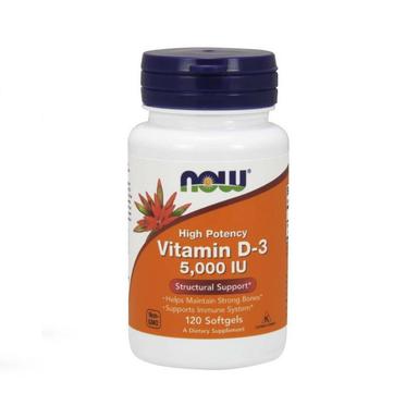 Now Vitamin D3 5000IU, 120's