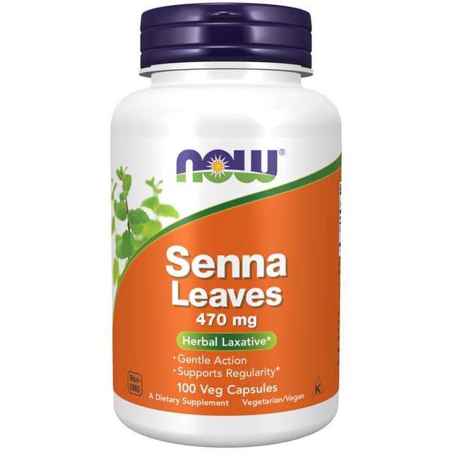 Now Senna Leaves 470mg, 100's