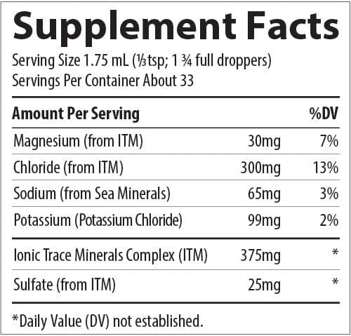 Trace Minerals Ionic Potassium 99mg, 59ml