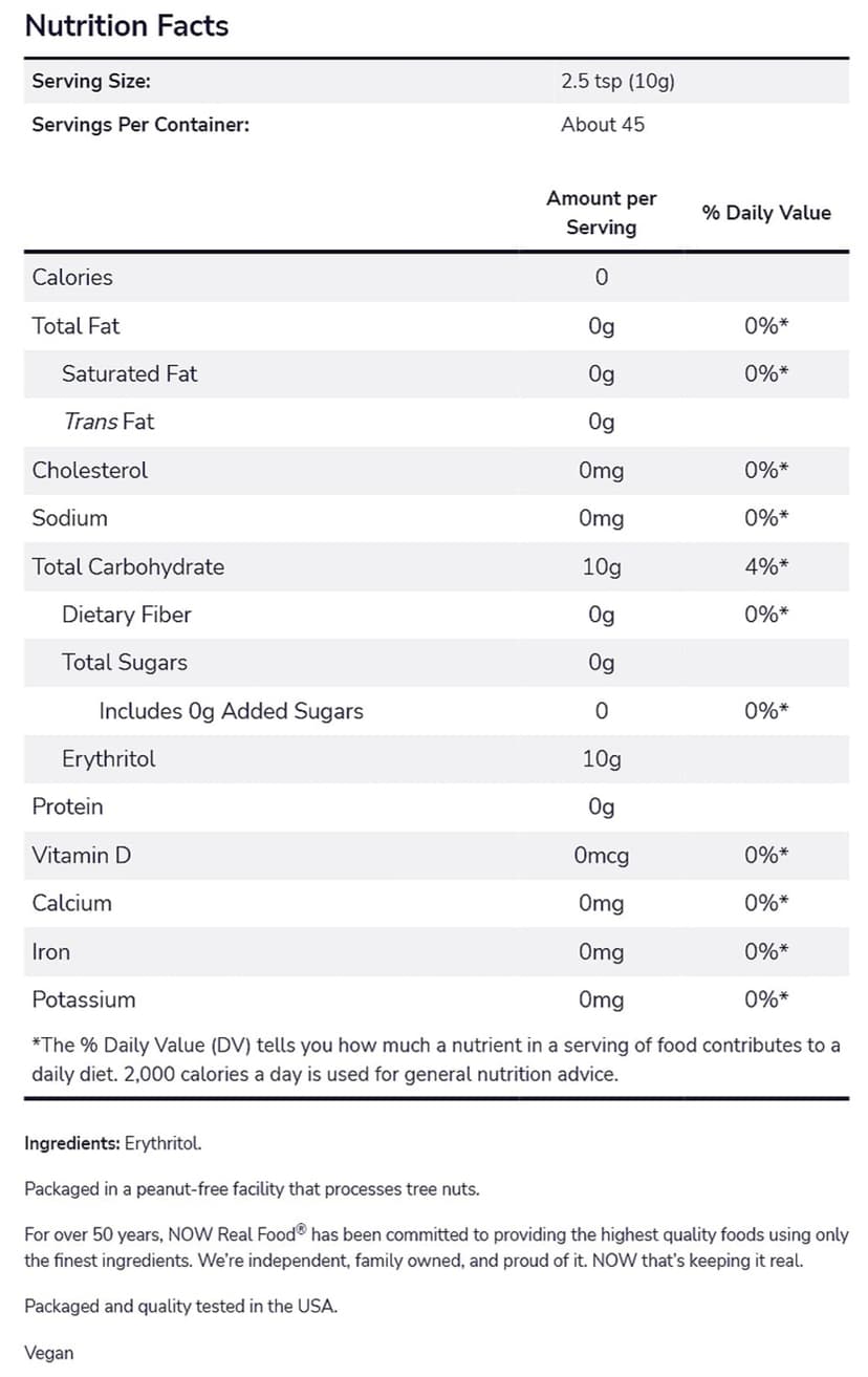 Now Erythritol, 454g