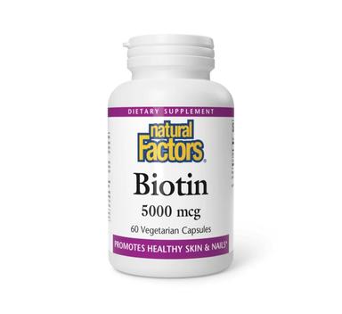 Natural Factors Biotin 5000mcg, 60's
