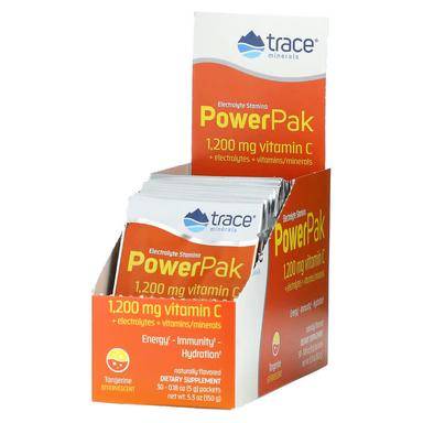 Trace Minerals Power PAK Electrolyte Sachets Orange Blast, 30's