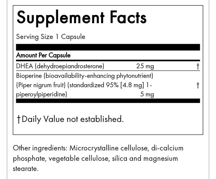 Natures Plus DHEA 25mg, 60'S