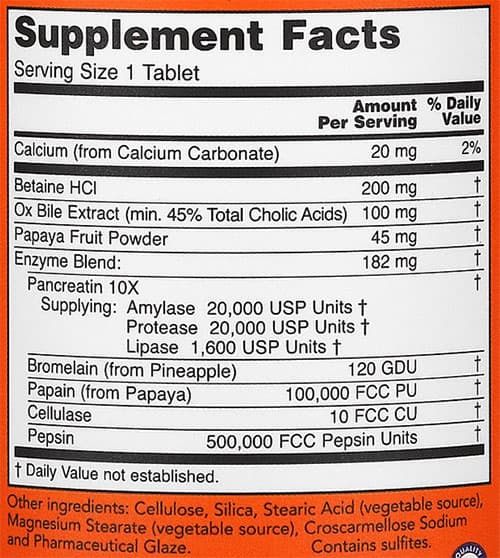 Now Super Enzyme, 180's