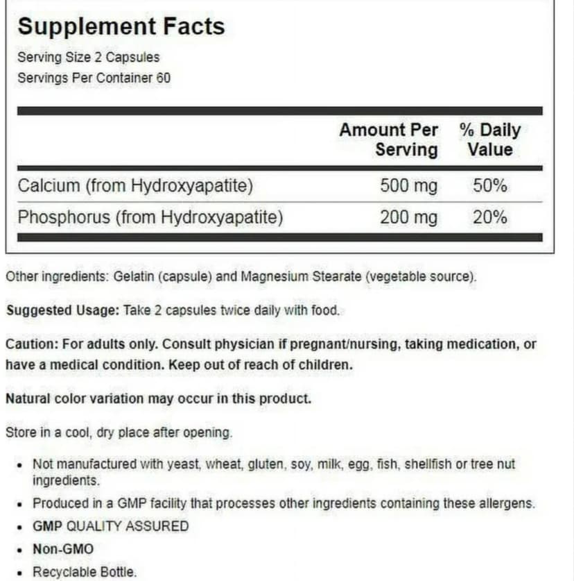 Now Calcium Hydroxyapatite, 120's