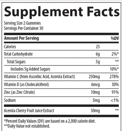 Trace Minerals Immunity Gummies, 60's