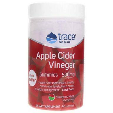 Trace Minerals Apple Cider Vinegar Gummies 500mg, 60's